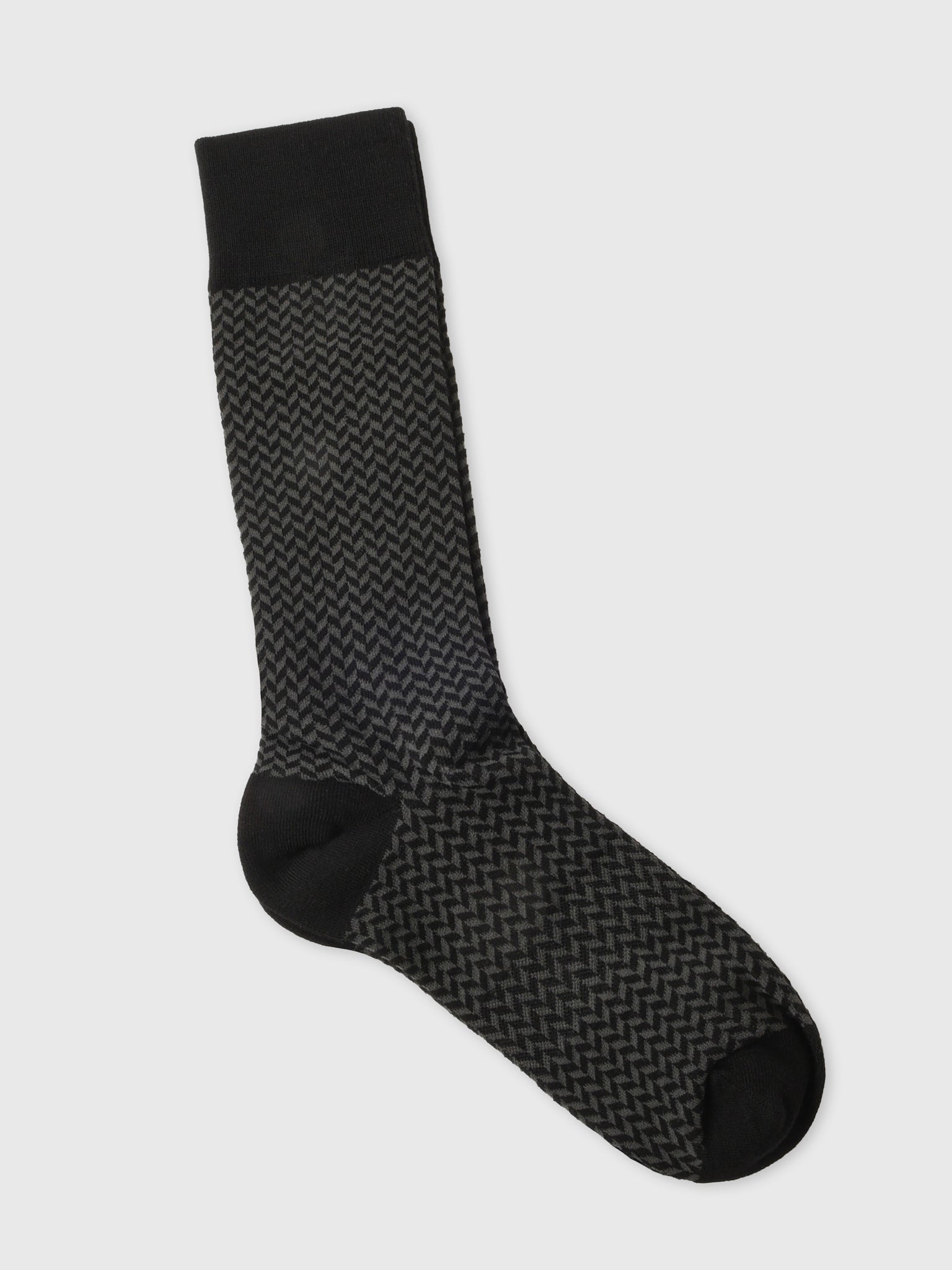 Dead Soxy Men's Herringbone Pima Dress Socks - Saint Bernard