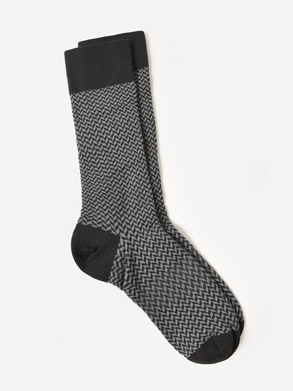 Dead Soxy Men's Herringbone Pima Dress Socks - Saint Bernard