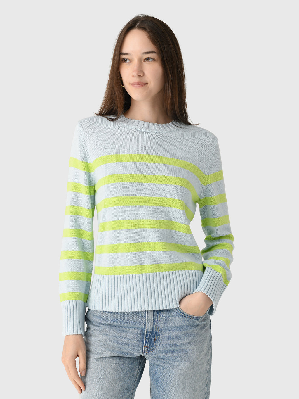 MVG Women's Cotton Cashmere Crewneck Sweater - Saint Bernard
