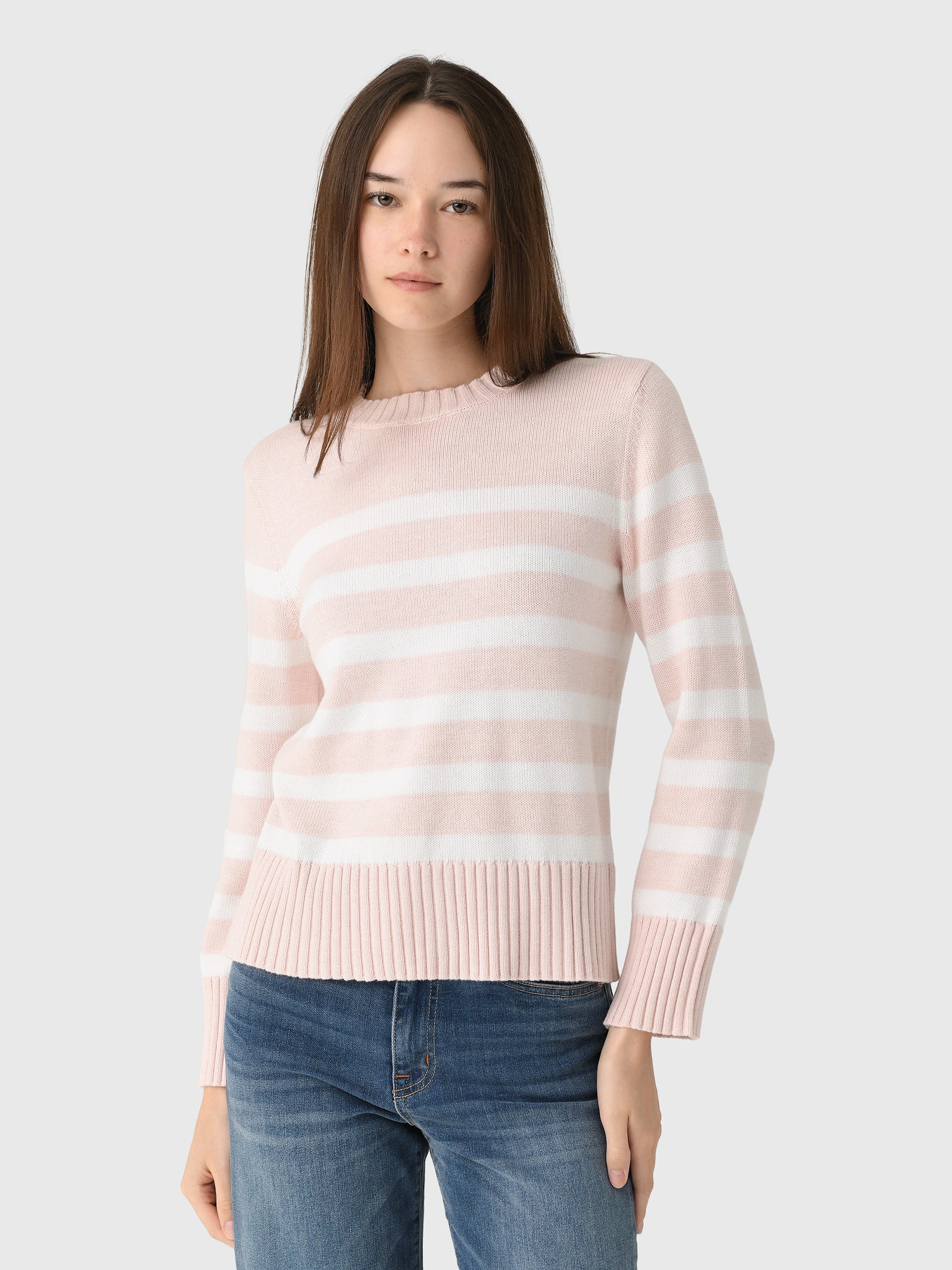 MVG Women's Cotton Cashmere Crewneck Sweater - Saint Bernard
