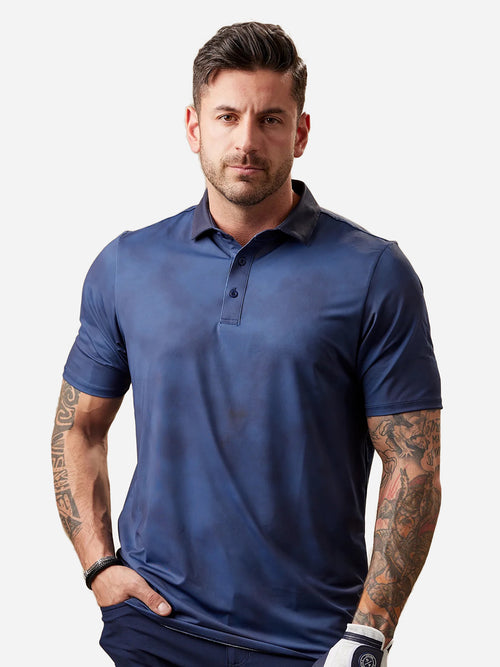 Asher Men's Dyed Peak Polo