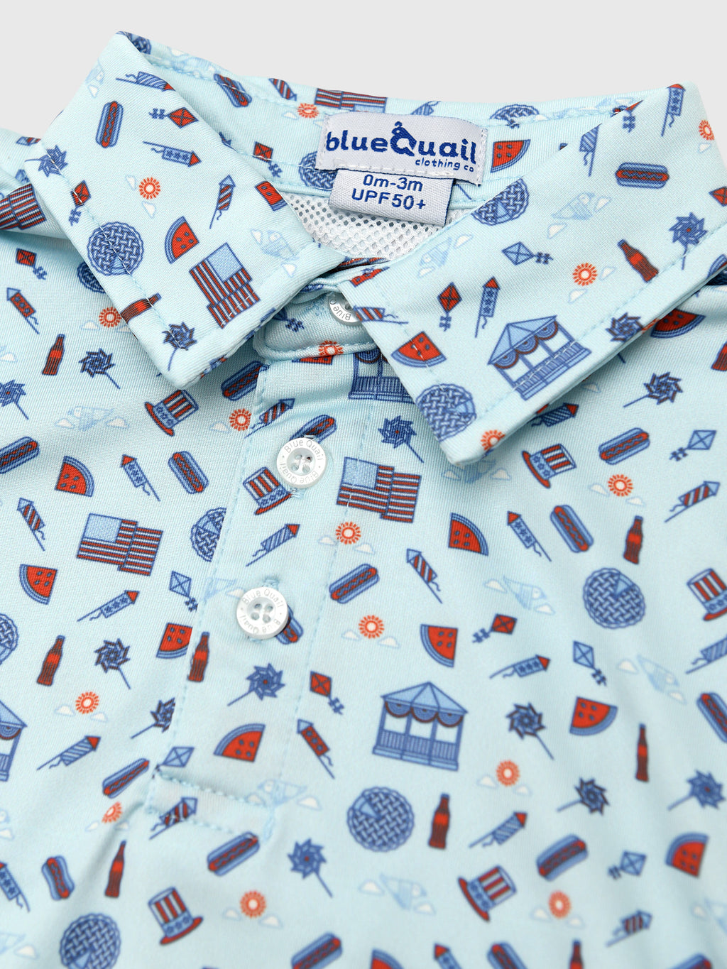 Blue Quail Baby Boys' Polo Romper - Saint Bernard
