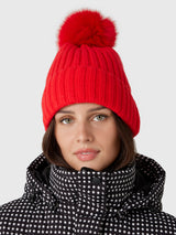 Berno Women's Pom Pom Hat - Saint Bernard