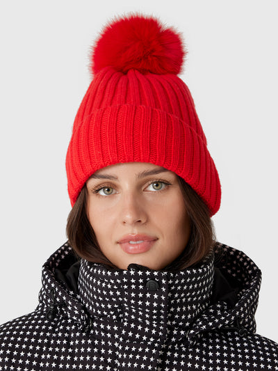 Berno Women's Pom Pom Hat - Saint Bernard