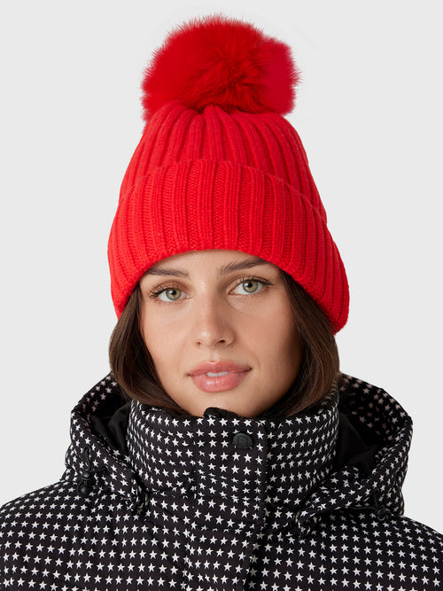 Berno Women's Pom Pom Hat - Saint Bernard