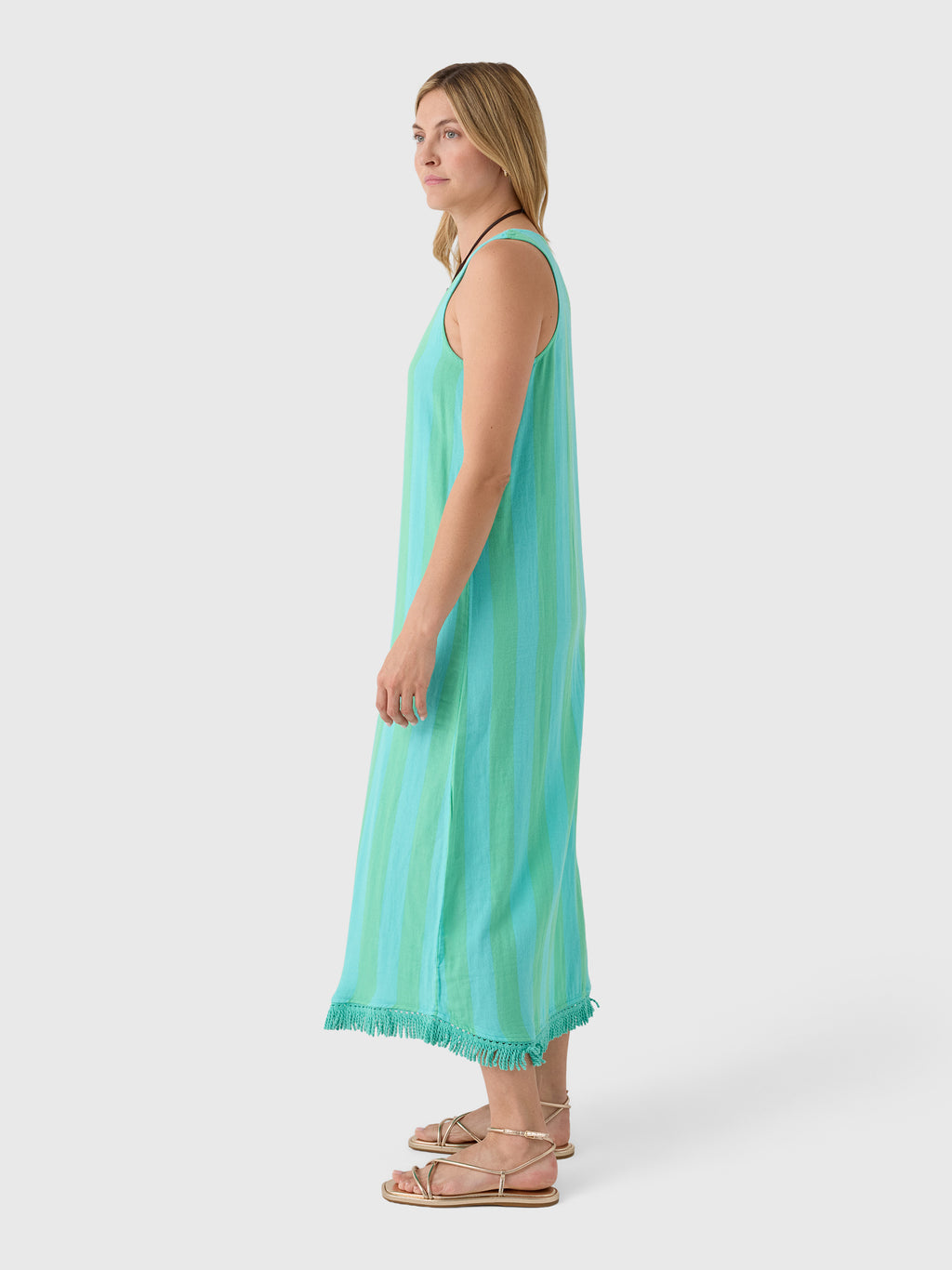 Sitano Women's Positano Midi Tank Dress - Saint Bernard