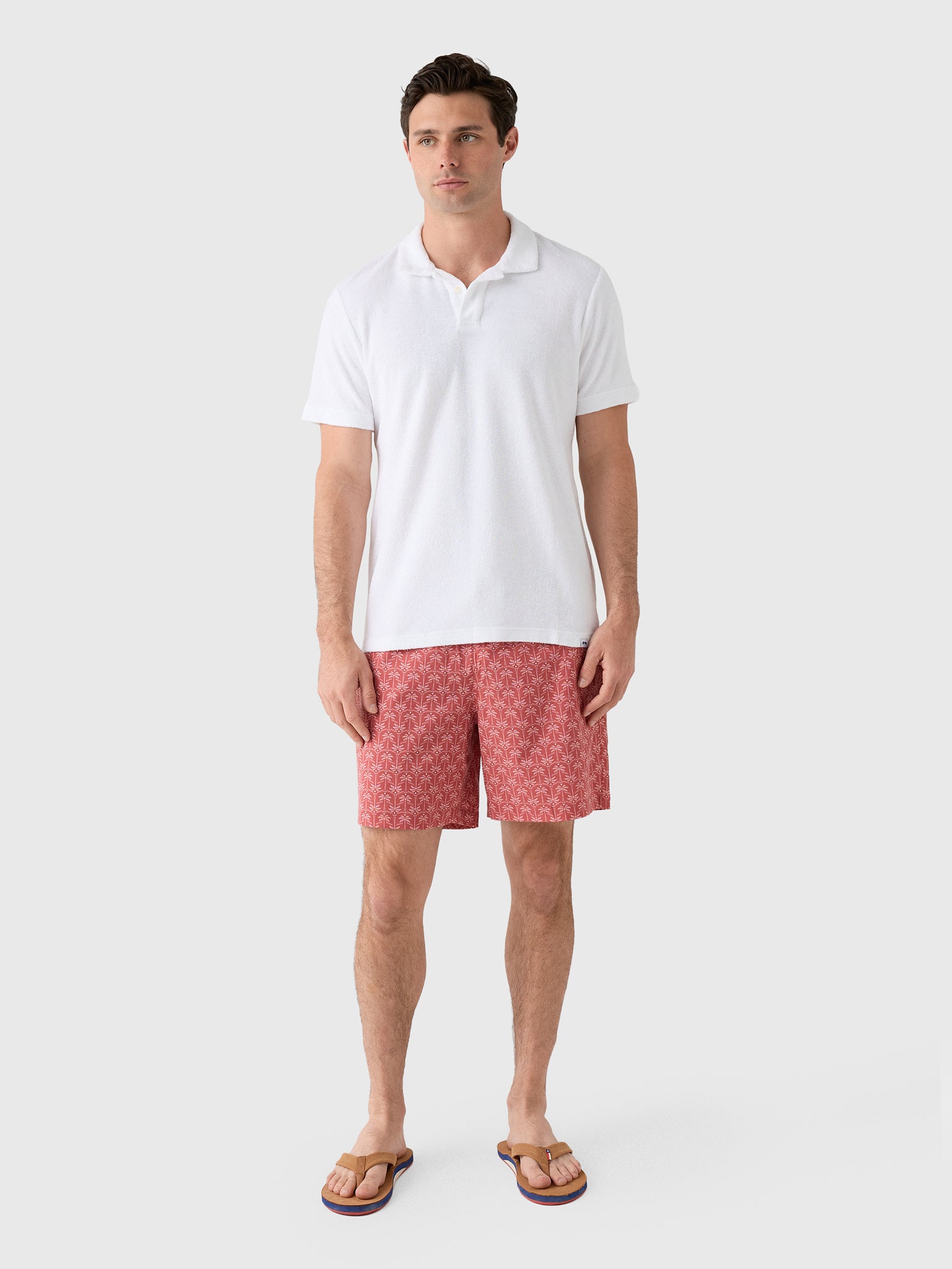 Love Brand & Co Men's Powell Terry Polo - Saint Bernard