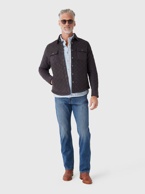 RYE51 Men's The Pike Quilted Shirt Jacket - Saint Bernard