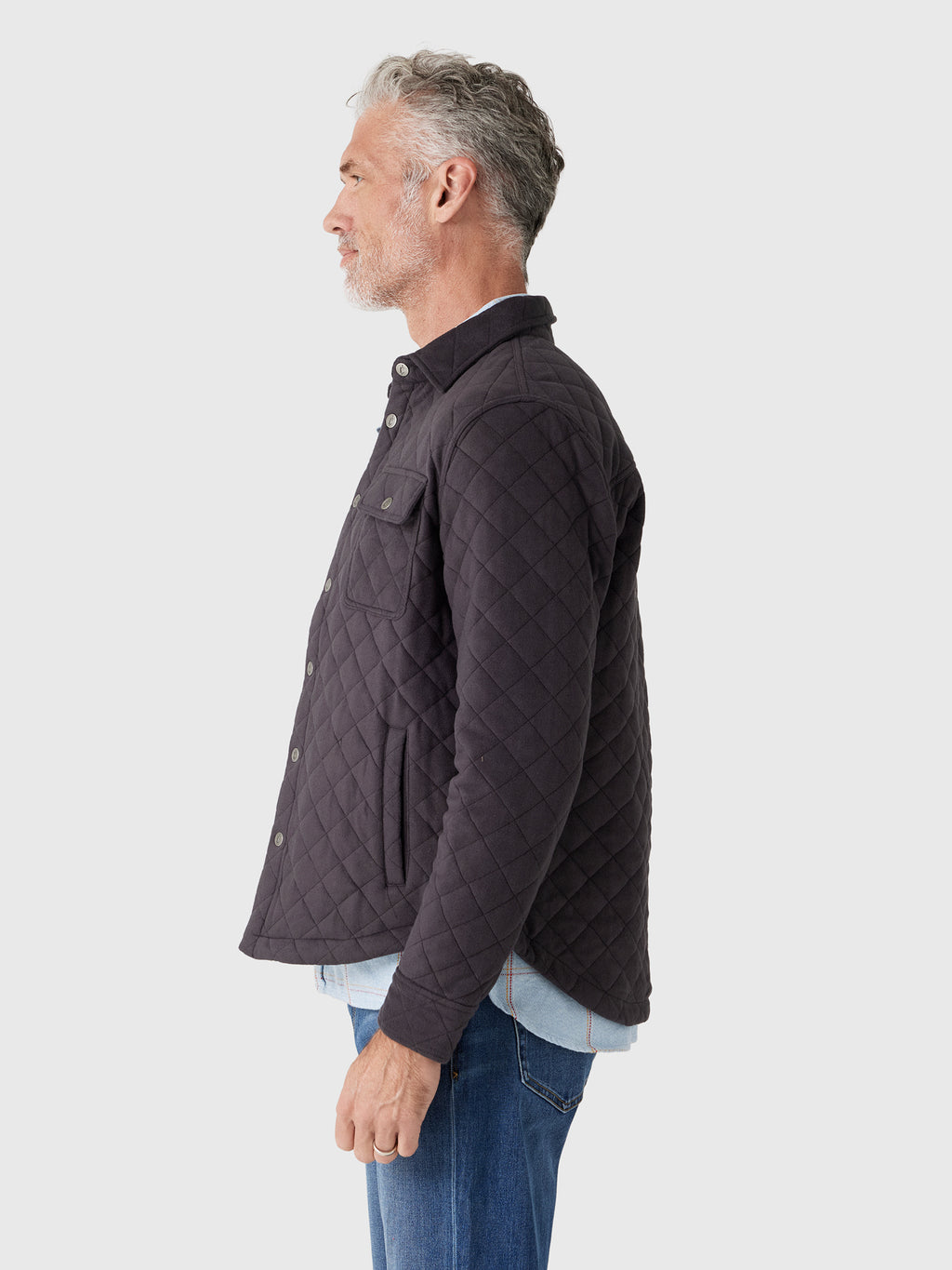 RYE51 Men's The Pike Quilted Shirt Jacket - Saint Bernard