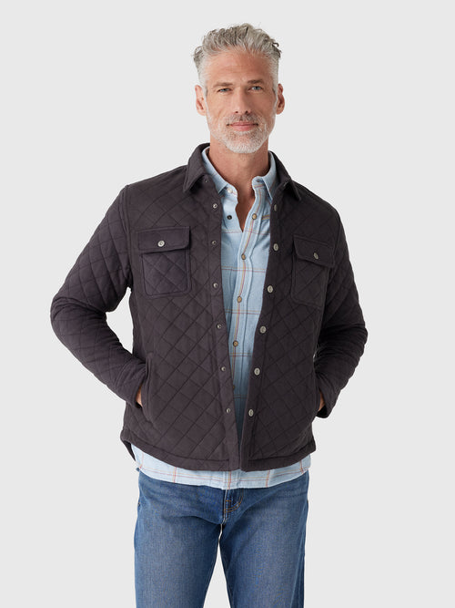 RYE51 Men's The Pike Quilted Shirt Jacket - Saint Bernard