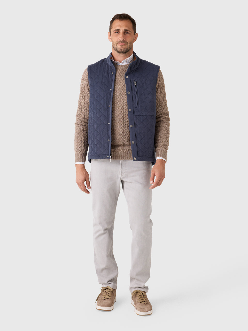 Rye51 Men's The Pike Quilted Vest - Saint Bernard