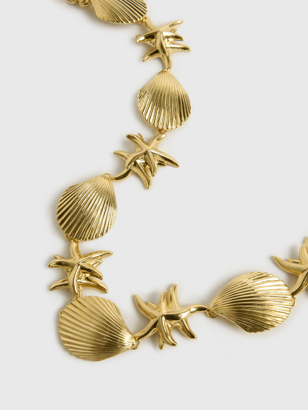 Poolside Shell + Starfish Necklace - Saint Bernard