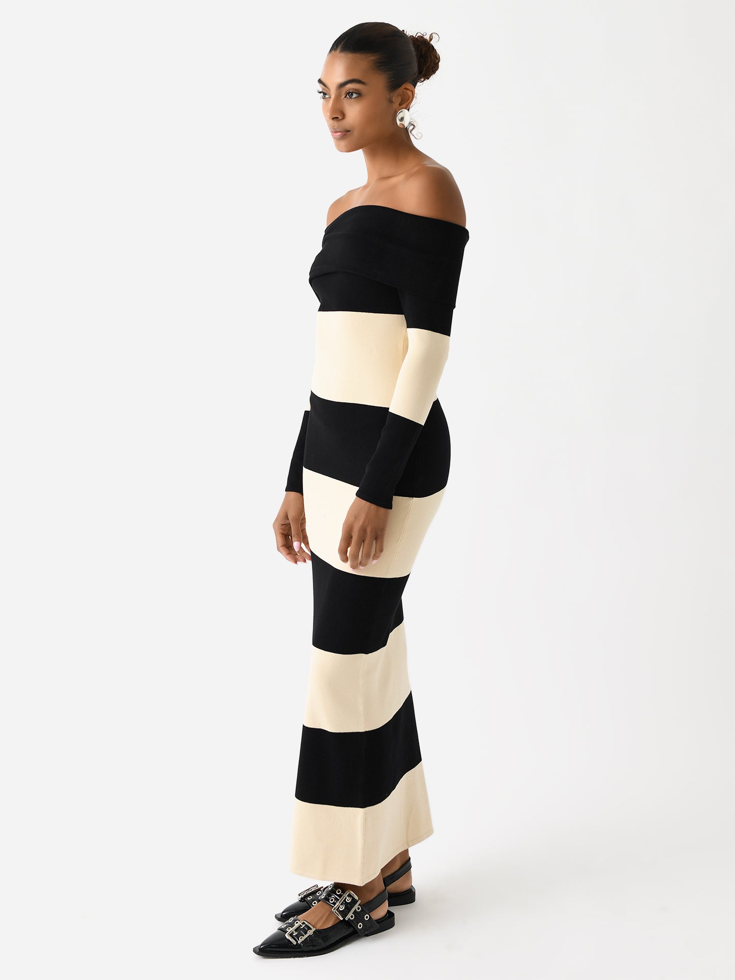 PS1185-STRIPExCREAMANDBLACK-alt1