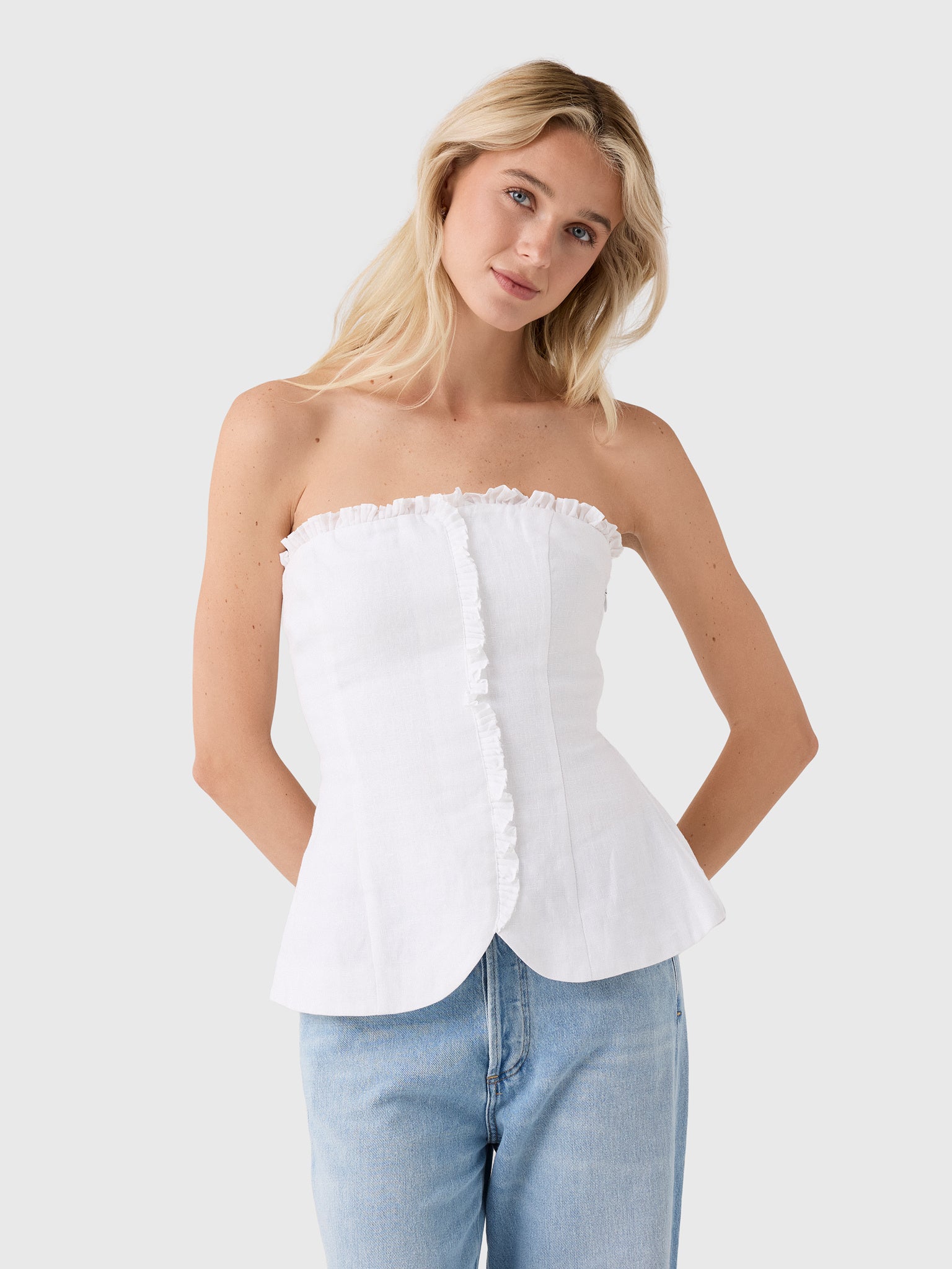 Posse Women's Florence Strapless Top - Saint Bernard