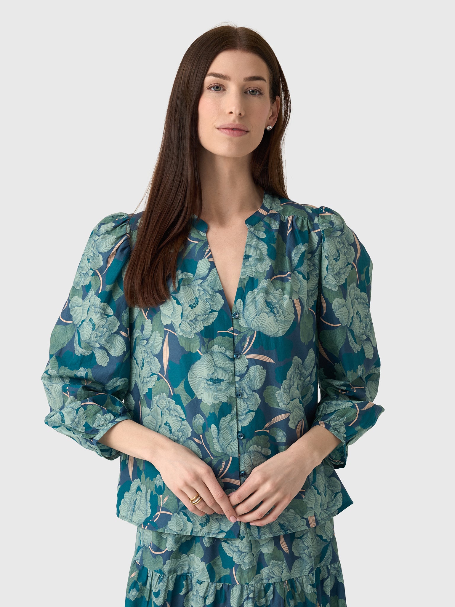 Trovata Women's Maisey Blouse - Saint Bernard