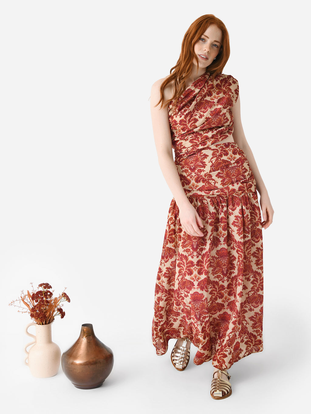 Posse Women's Joslin One Shoulder Dress - Saint Bernard