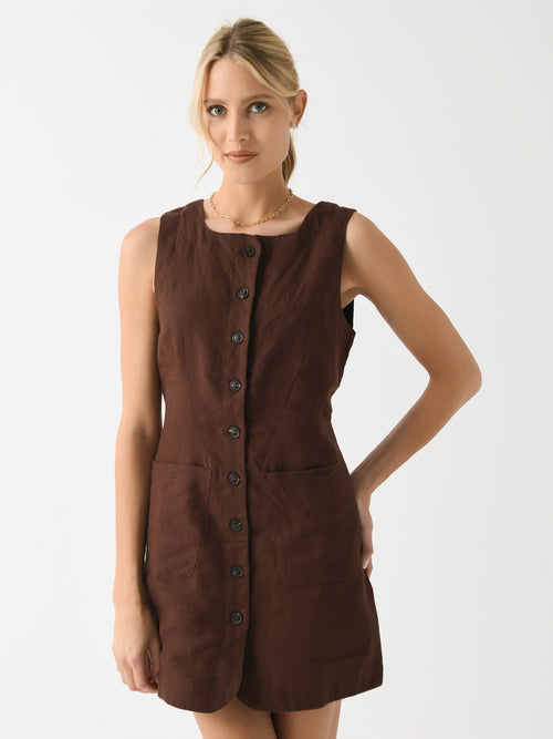 Posse Women's Emma Button-Down Mini Dress