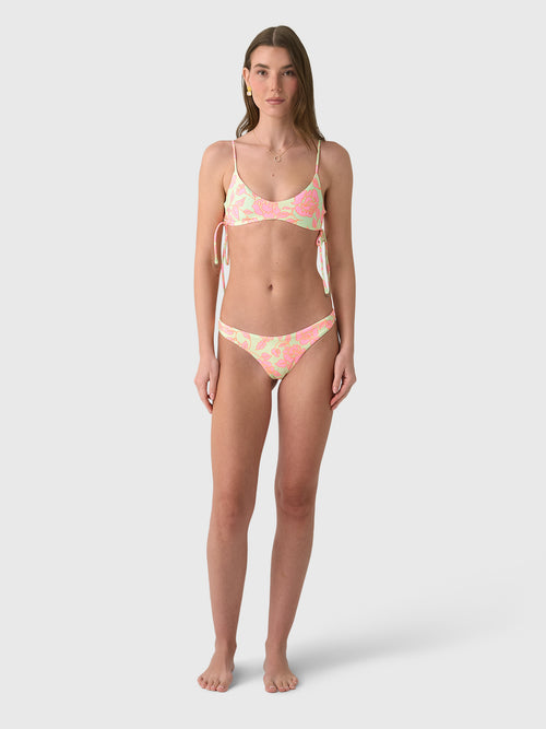 Maaji Women's Blooming Glow Portico Lace Up Bralette Bikini Top