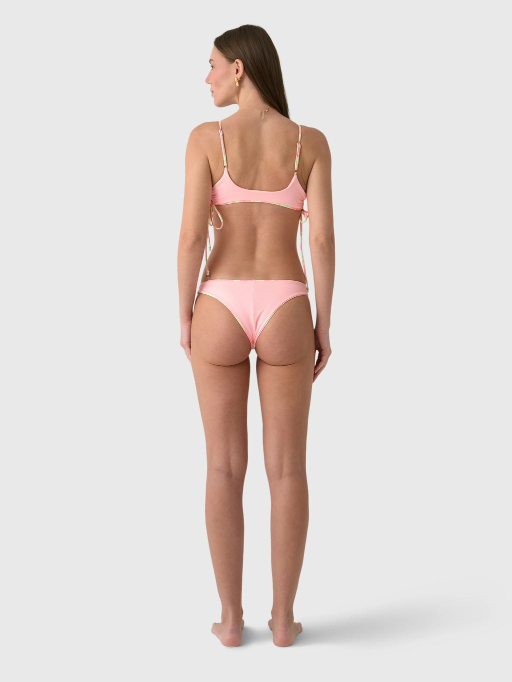 Maaji Women's Blooming Glow Portico Lace Up Bralette Bikini Top - Saint Bernard