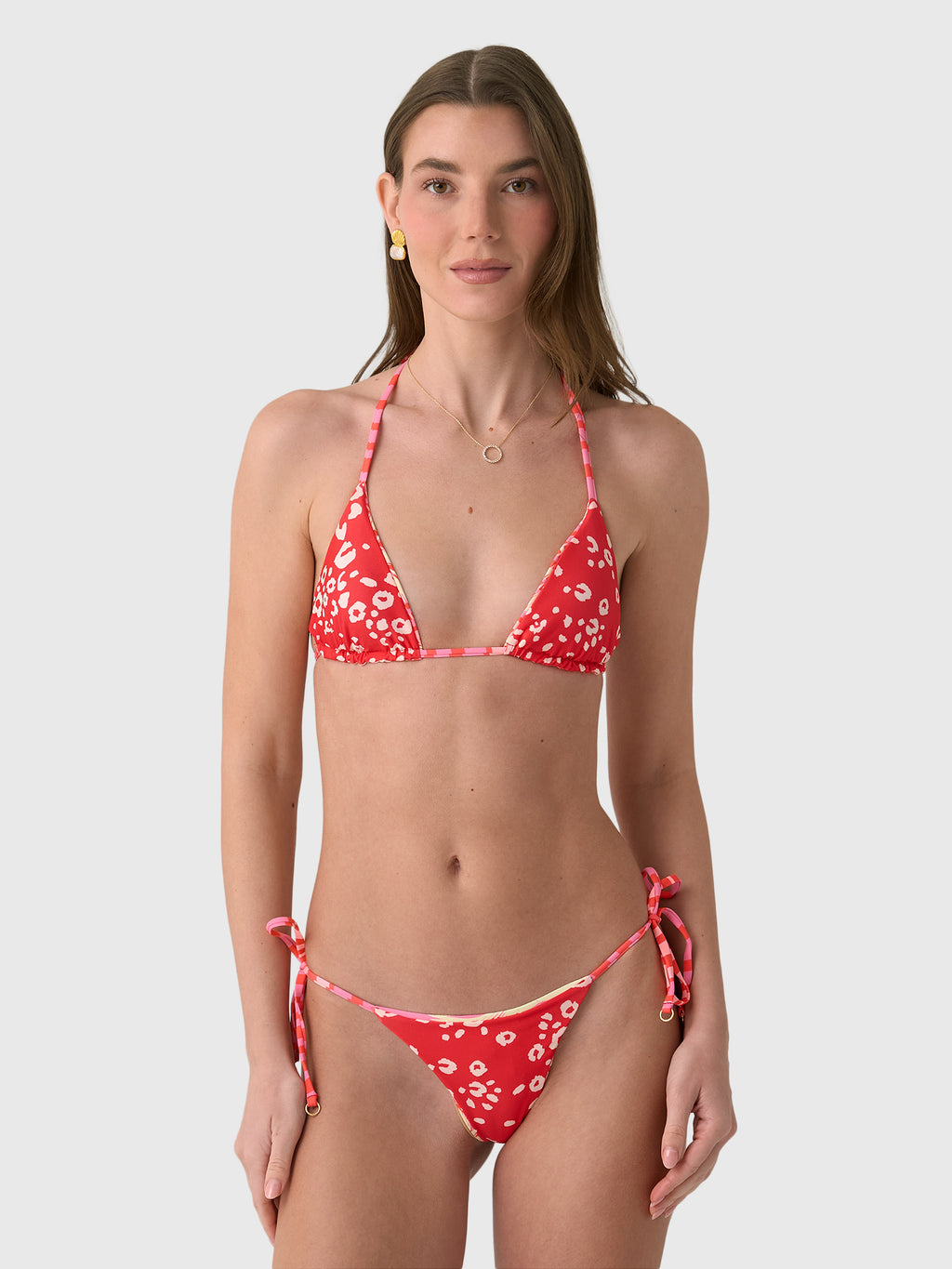 Maaji Women's Palm Excel Balmy Sliding Triangle Bikini Top - Saint Bernard