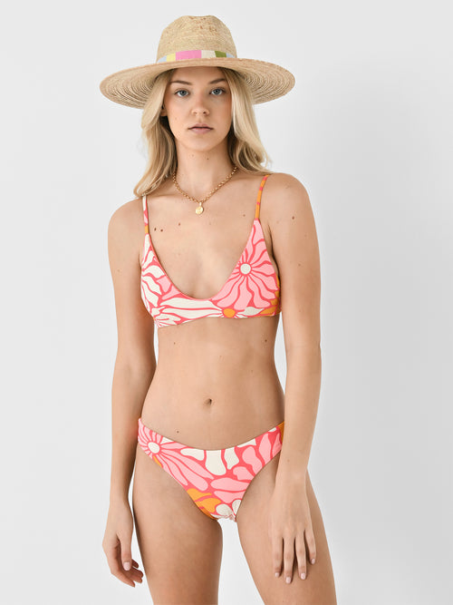 Maaji Women's Dali Flowers Creta Sporty Bralette Bikini Top