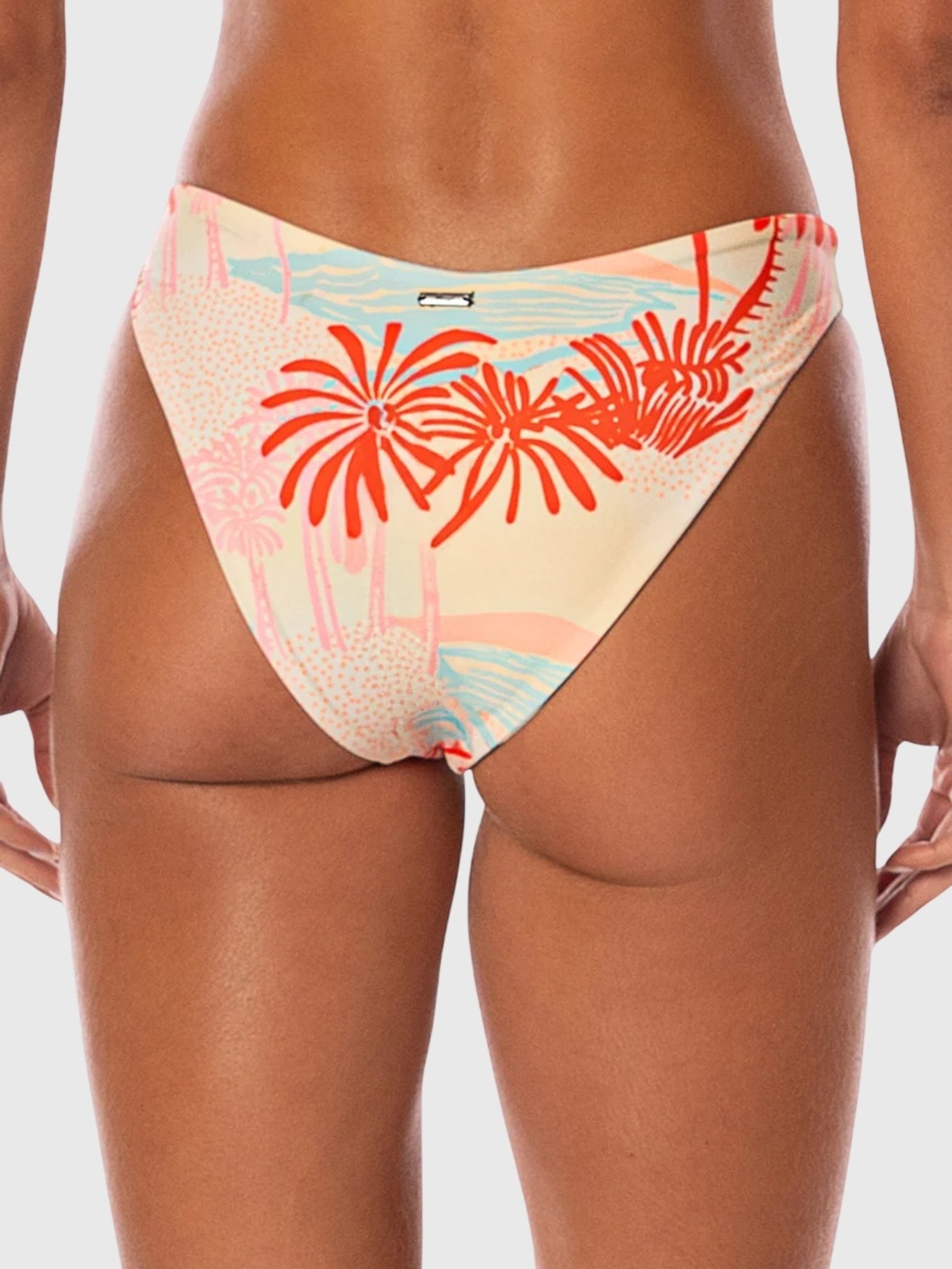 Maaji Women's Cali Sea Splendour Regular Rise Thin Side Bikini Bottom - Saint Bernard
