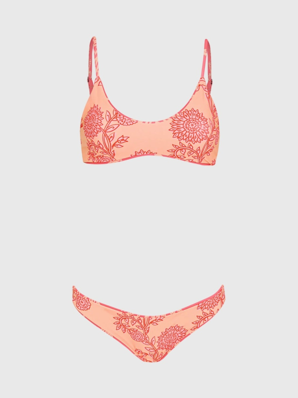 Maaji Women's Coral Reef Liberty Sporty Bralette Bikini Top - Saint Bernard