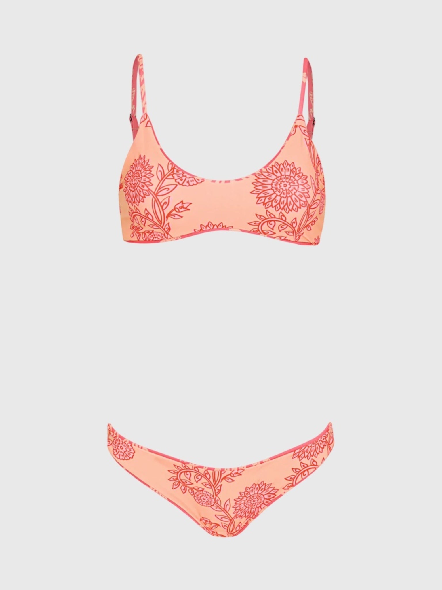 Maaji Women's Coral Reef Liberty Sporty Bralette Bikini Top - Saint Bernard