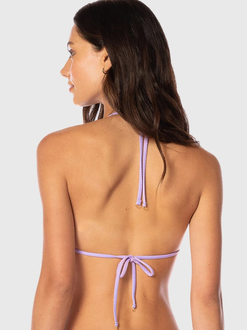 Maaji Women's Purple Lavender Balmy Sliding Triangle Bikini Top