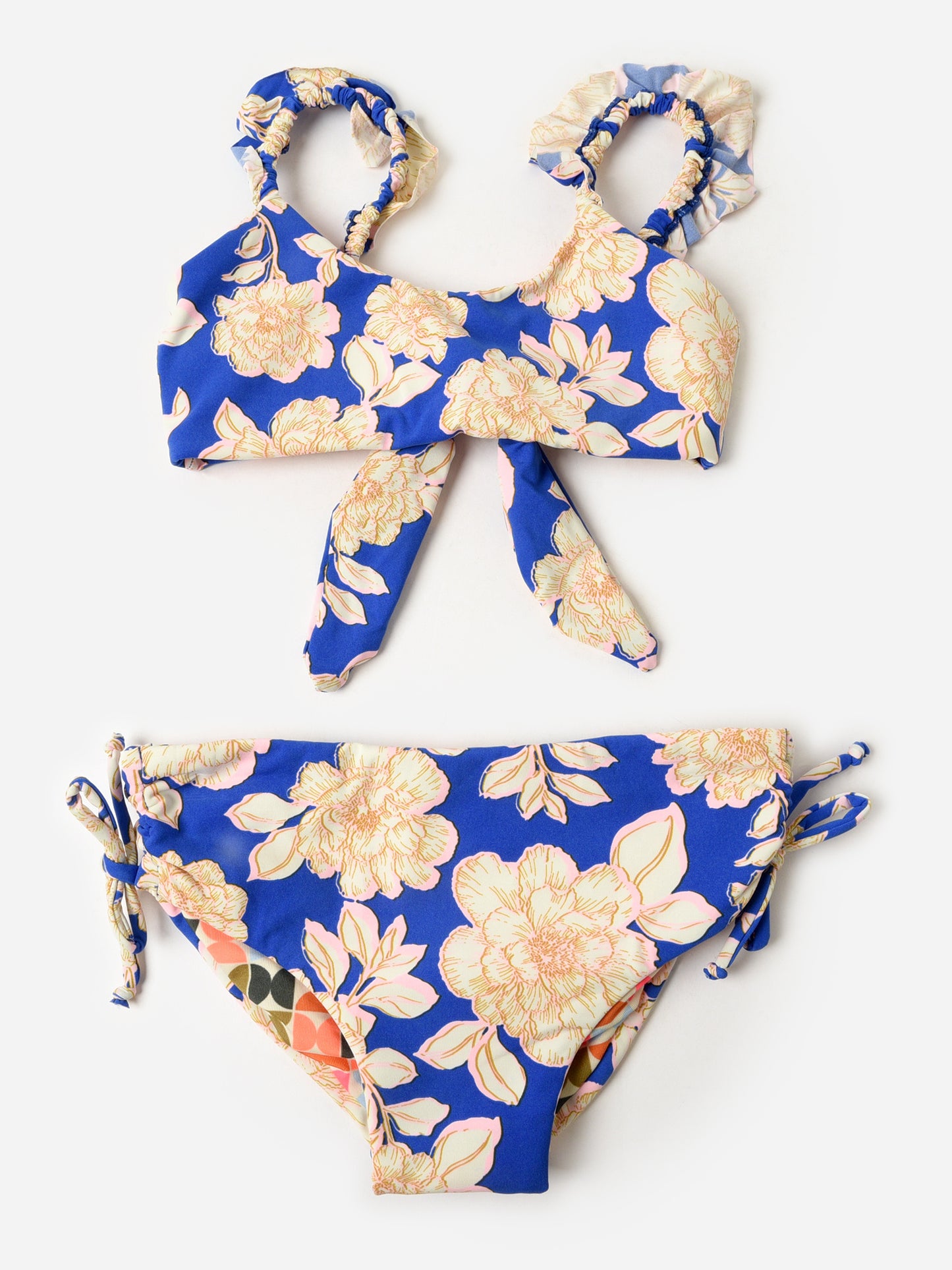 Maaji Girls' Blue Bouquet Mango Bikini Set - Saint Bernard