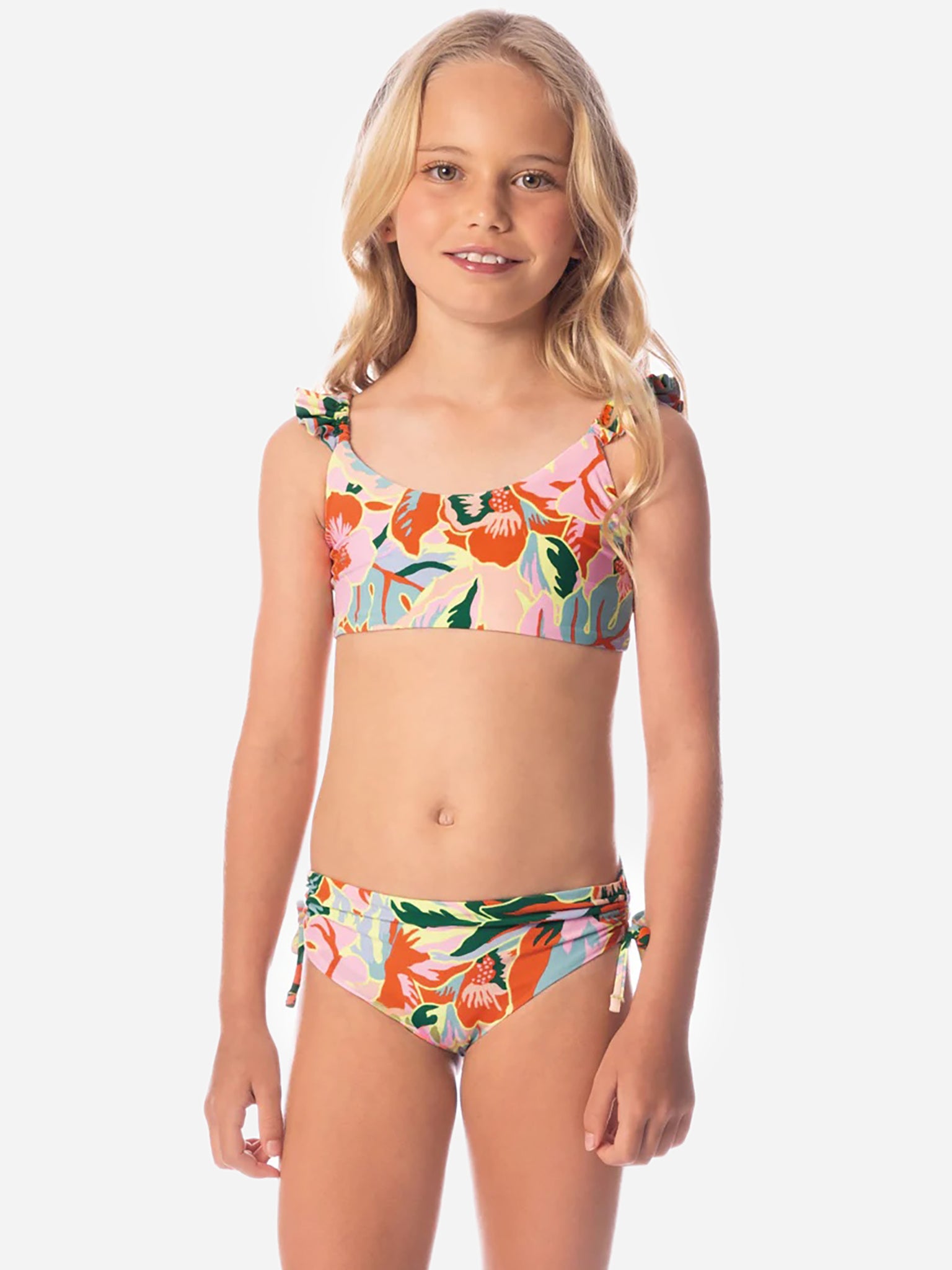 Maaji Girls' Neon Leafy Mango Bikini Set - Saint Bernard