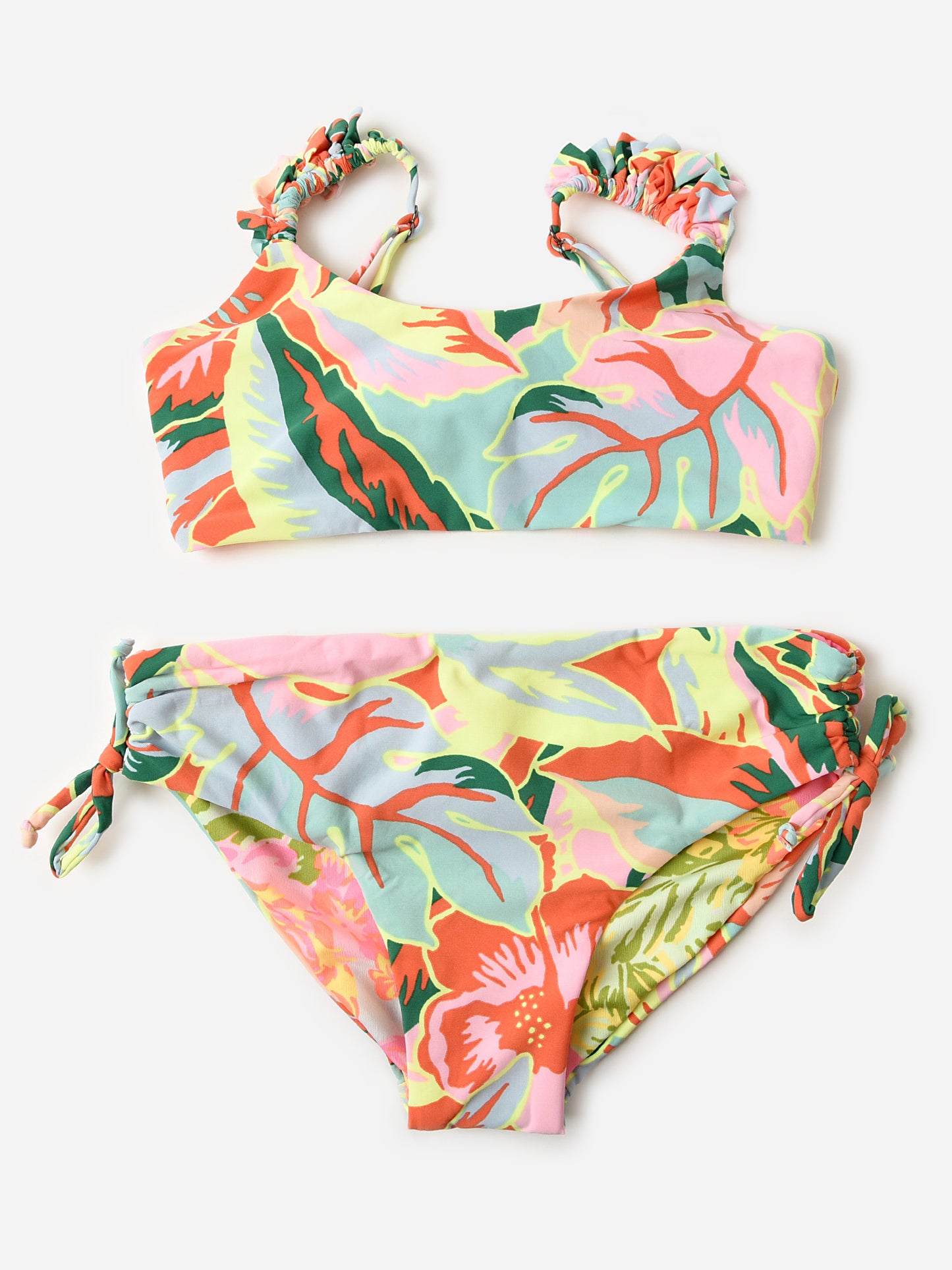 Maaji Girls' Neon Leafy Mango Bikini Set - Saint Bernard