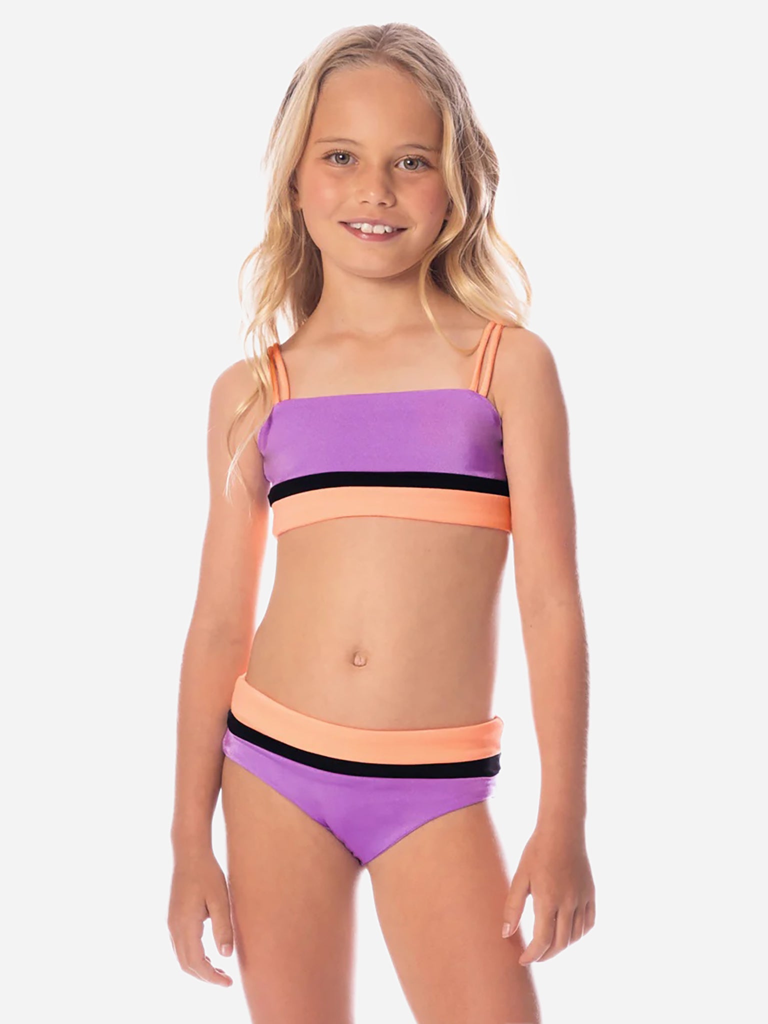 Maaji Girls' Metallic Lilac Tiana Bikini Set - Saint Bernard