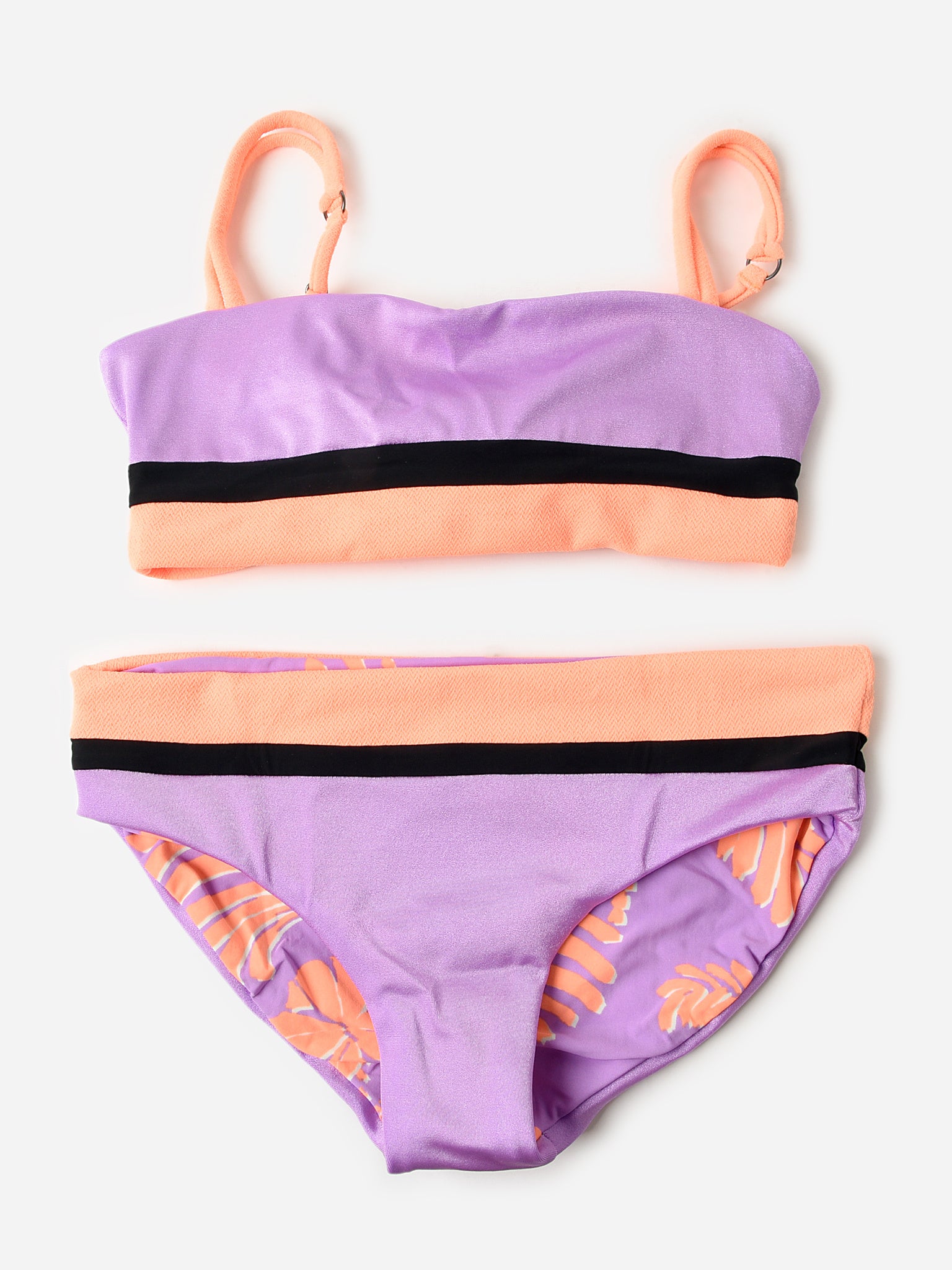 Maaji Girls' Metallic Lilac Tiana Bikini Set - Saint Bernard