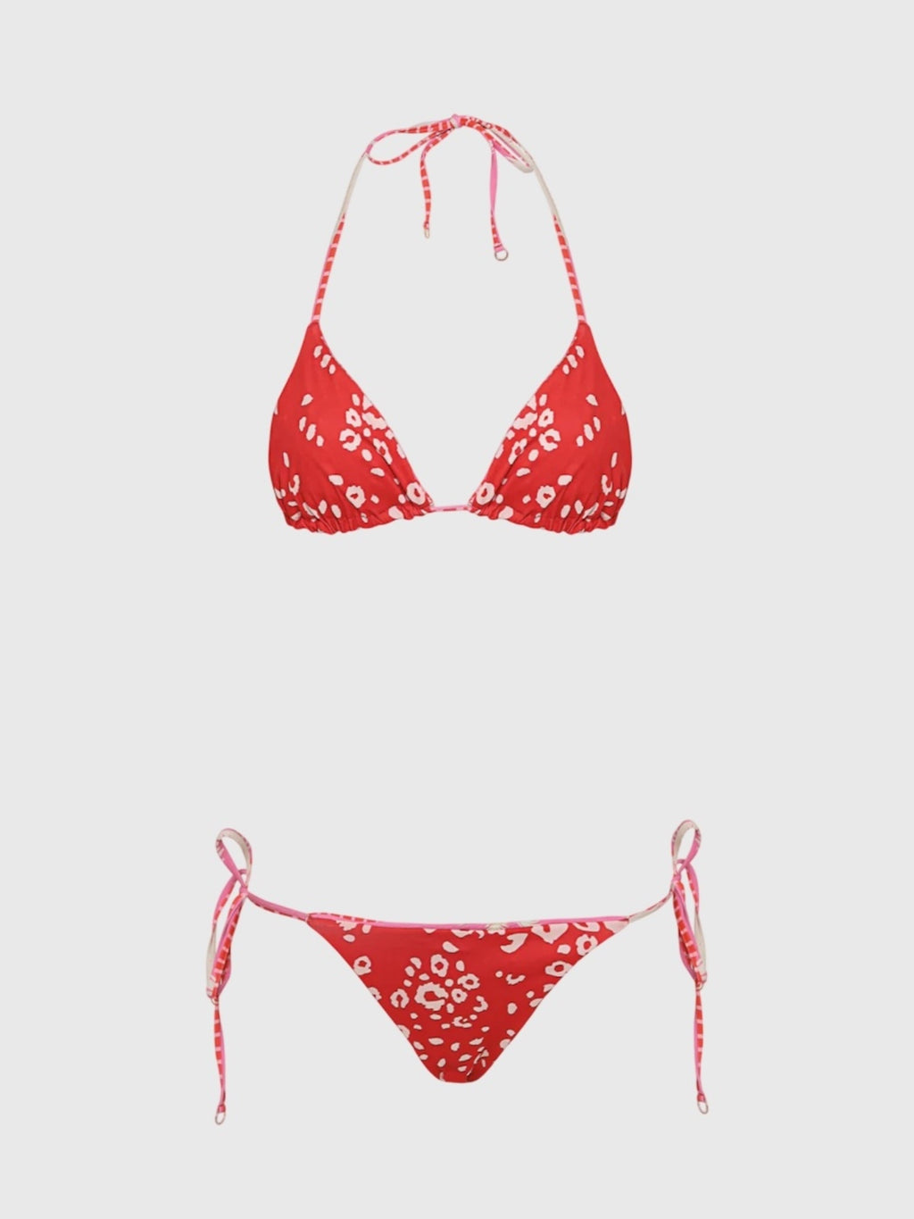 Maaji Women's Palm Excel Sunning Low Rise Tie Side Bikini Bottom - Saint Bernard