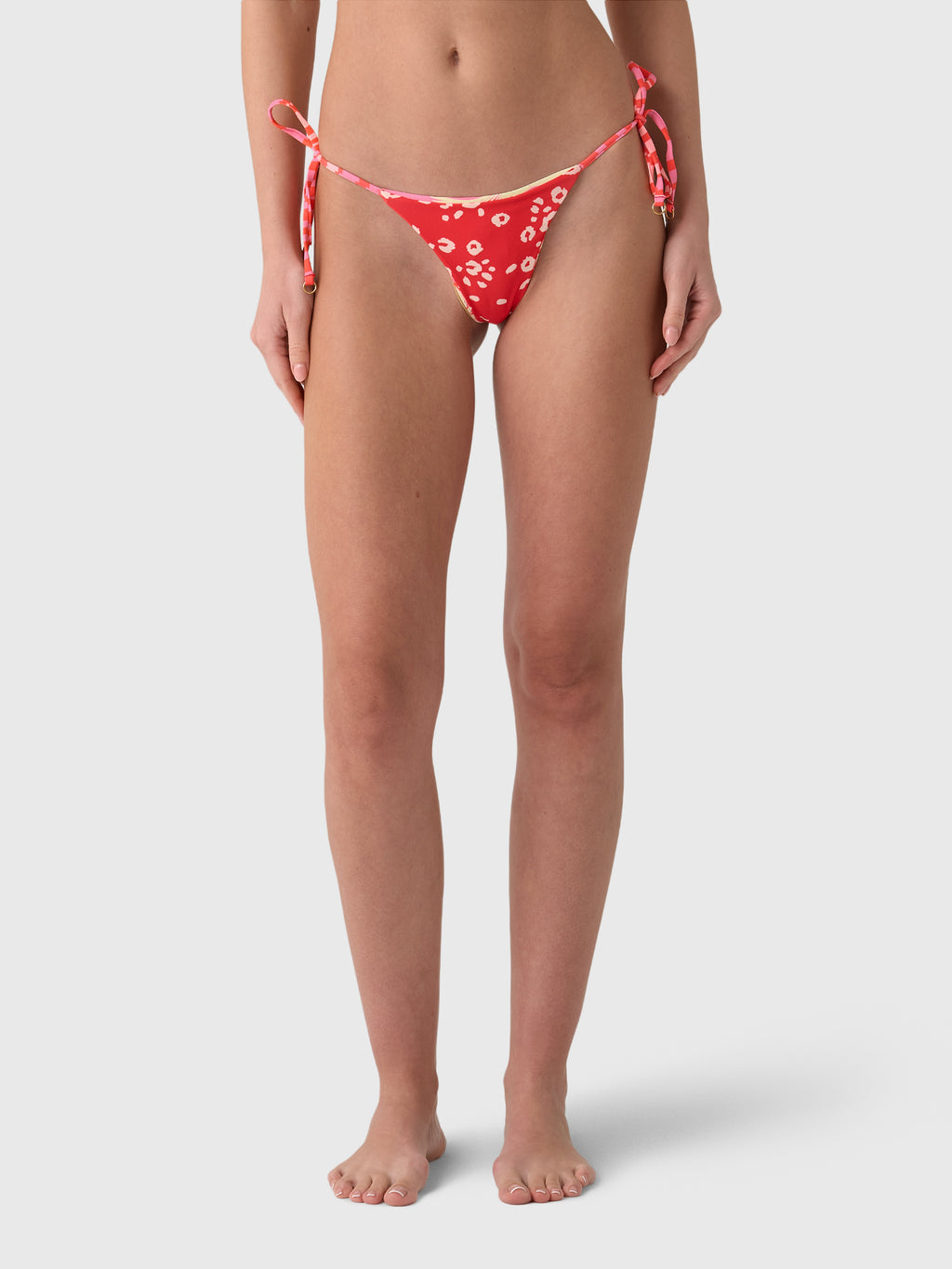 Maaji Women's Palm Excel Sunning Low Rise Tie Side Bikini Bottom - Saint Bernard