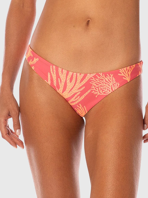 Maaji Women's Coral Reef Iconic Low Rise Thin Side Bikini Bottom