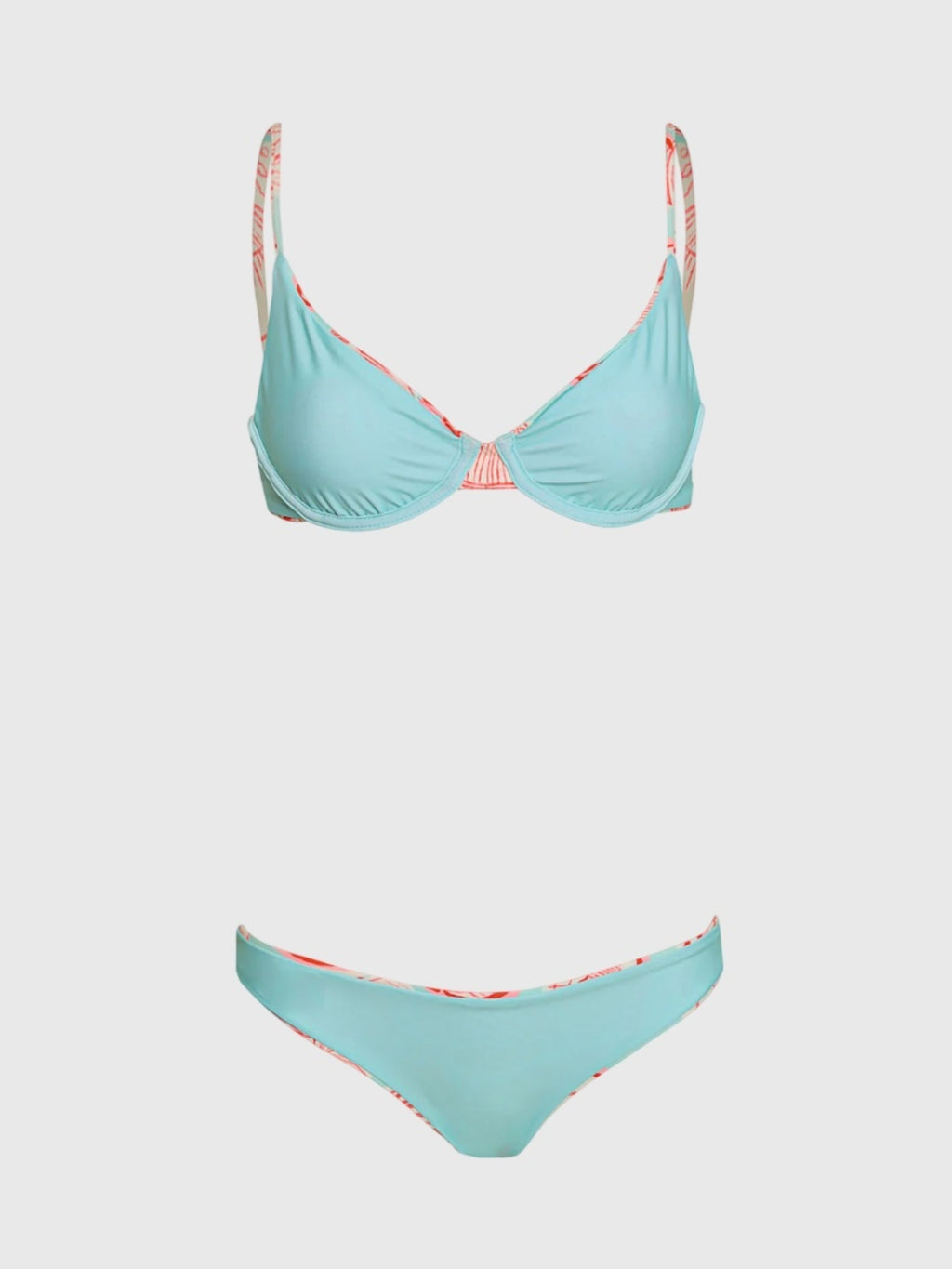Maaji Women's Australian Reef Iconic Low Rise Thin Side Bikini Bottom - Saint Bernard