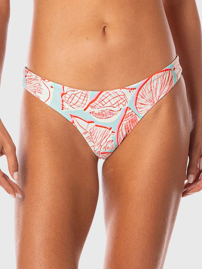 Maaji Women's Australian Reef Iconic Low Rise Thin Side Bikini Bottom - Saint Bernard