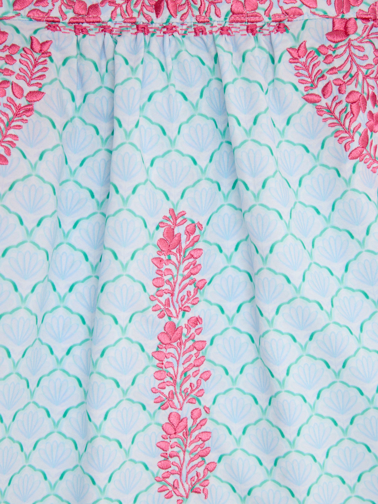 Six Honeybees Girls' Flutter Sleeve Puebla Dress - Saint Bernard