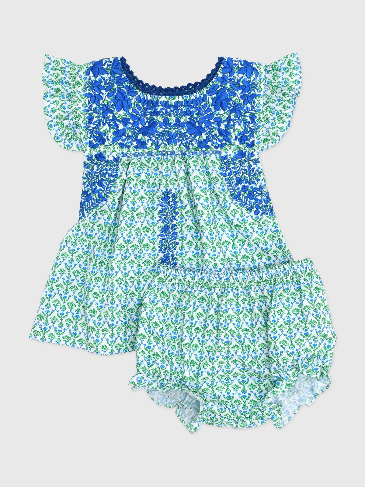 Six Honeybees Baby Girls' Puebla Bloomer Set - Saint Bernard