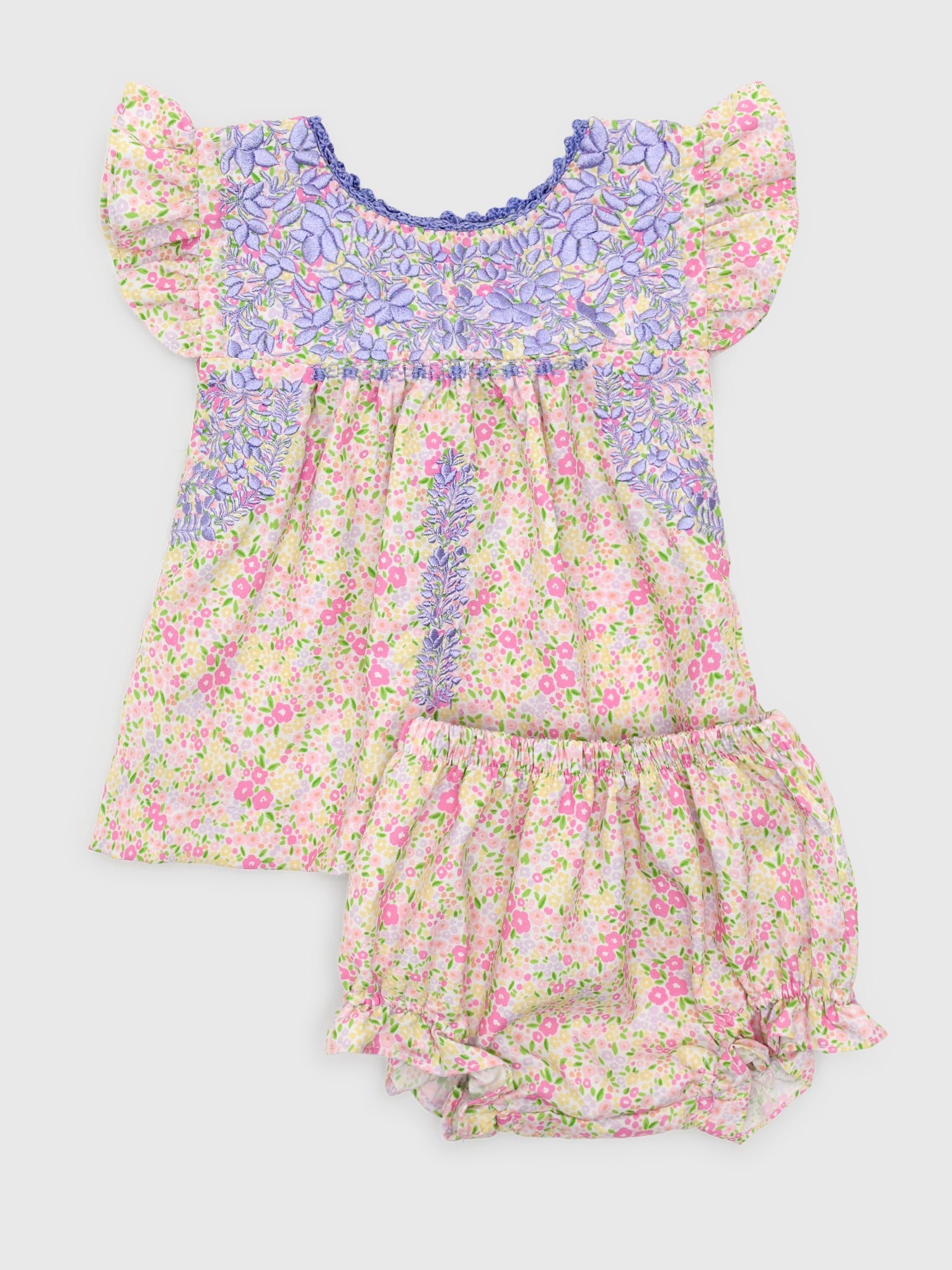 Six Honeybees Baby Girls' Puebla Bloomer Set - Saint Bernard