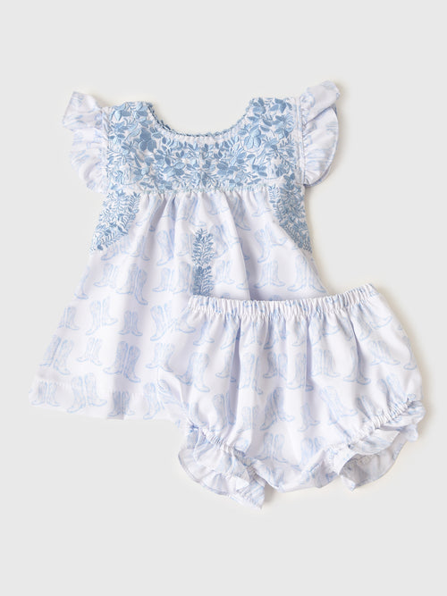 Six Honeybees Baby Girls' Puebla Bloomer Set