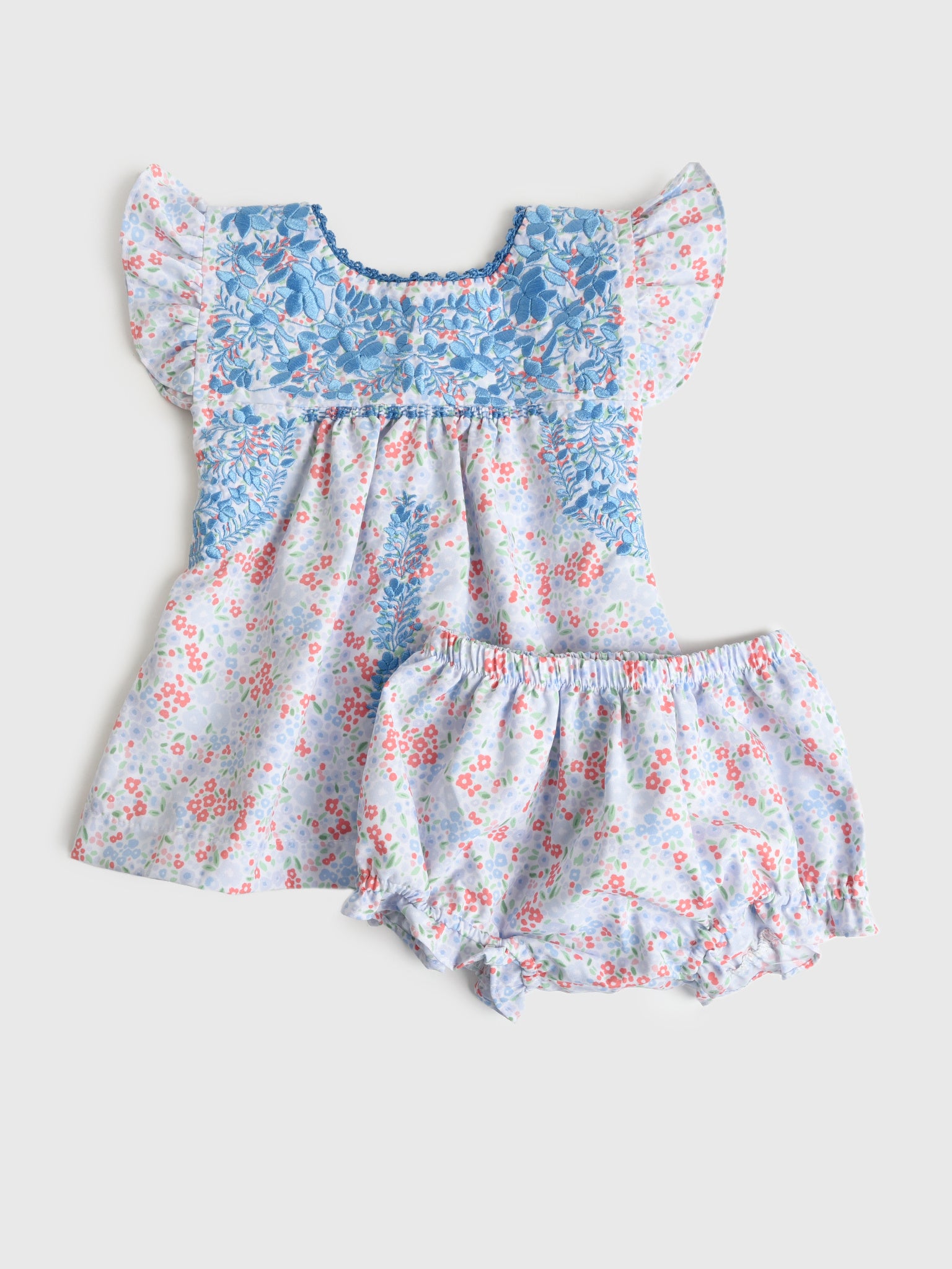 Six Honeybees Baby Girls' Puebla Bloomer Set - Saint Bernard