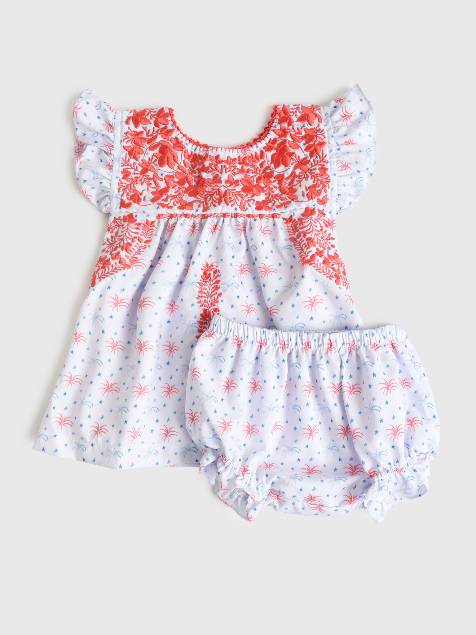 Six Honeybees Baby Girls' Puebla Bloomer Set - Saint Bernard