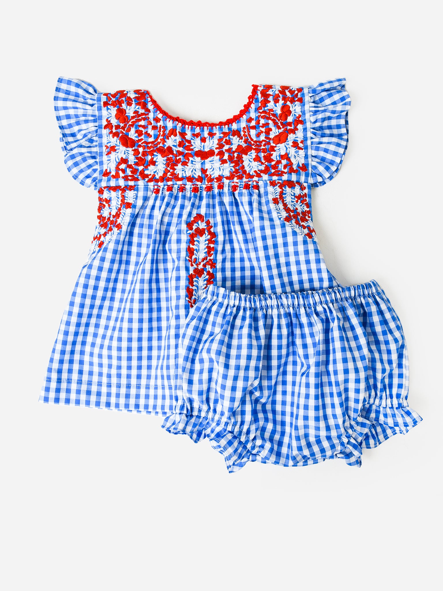 Six Honeybees Baby Girls' Puebla Bloomer Set - Saint Bernard