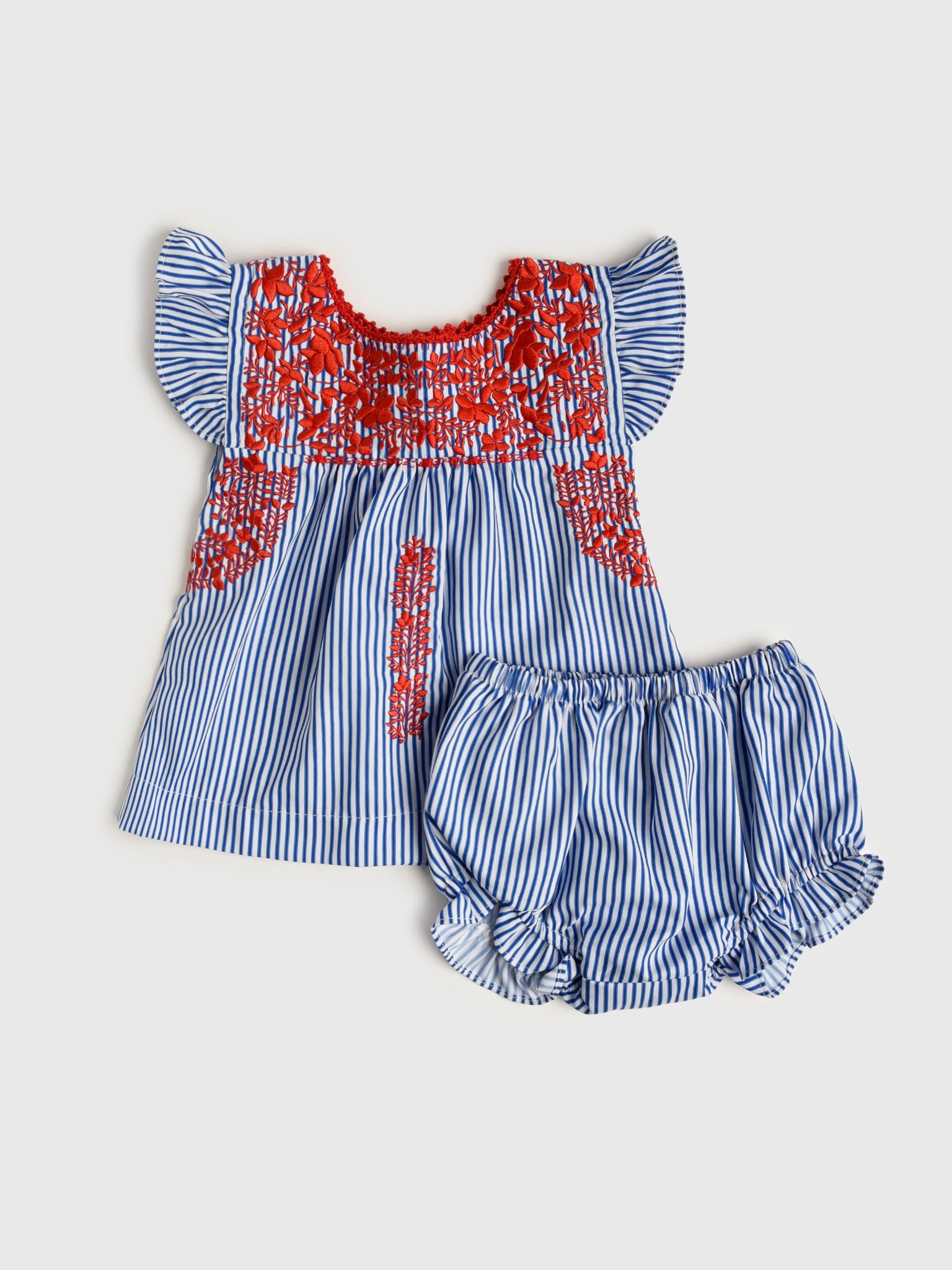 Six Honeybees Baby Girls' Puebla Bloomer Set - Saint Bernard