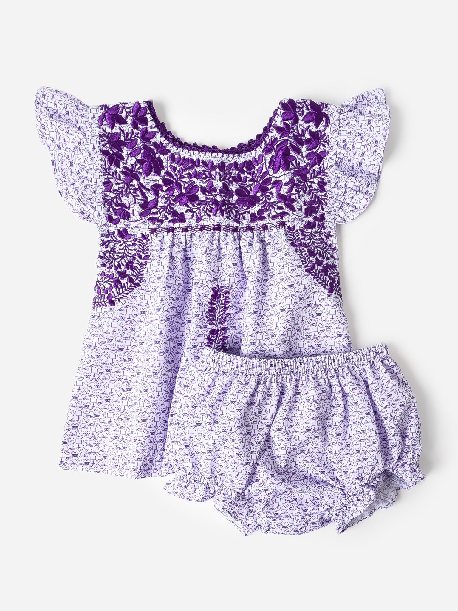 Six Honeybees Baby Girls' Puebla Bloomer Set - Saint Bernard