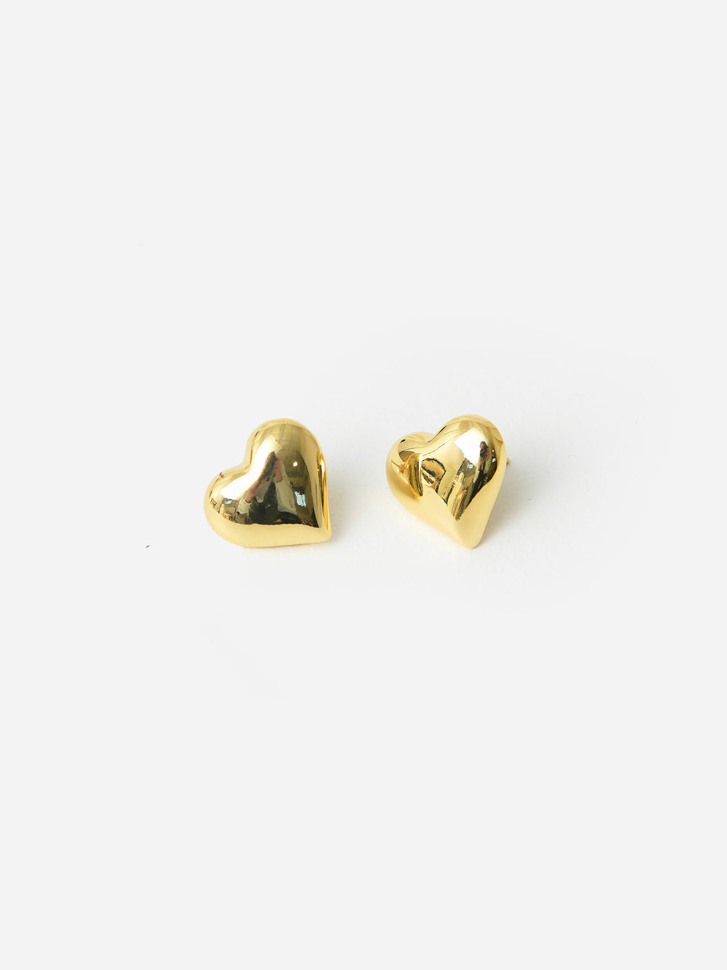 Alexa Leigh Women's Puffy Heart Stud Earrings - Saint Bernard