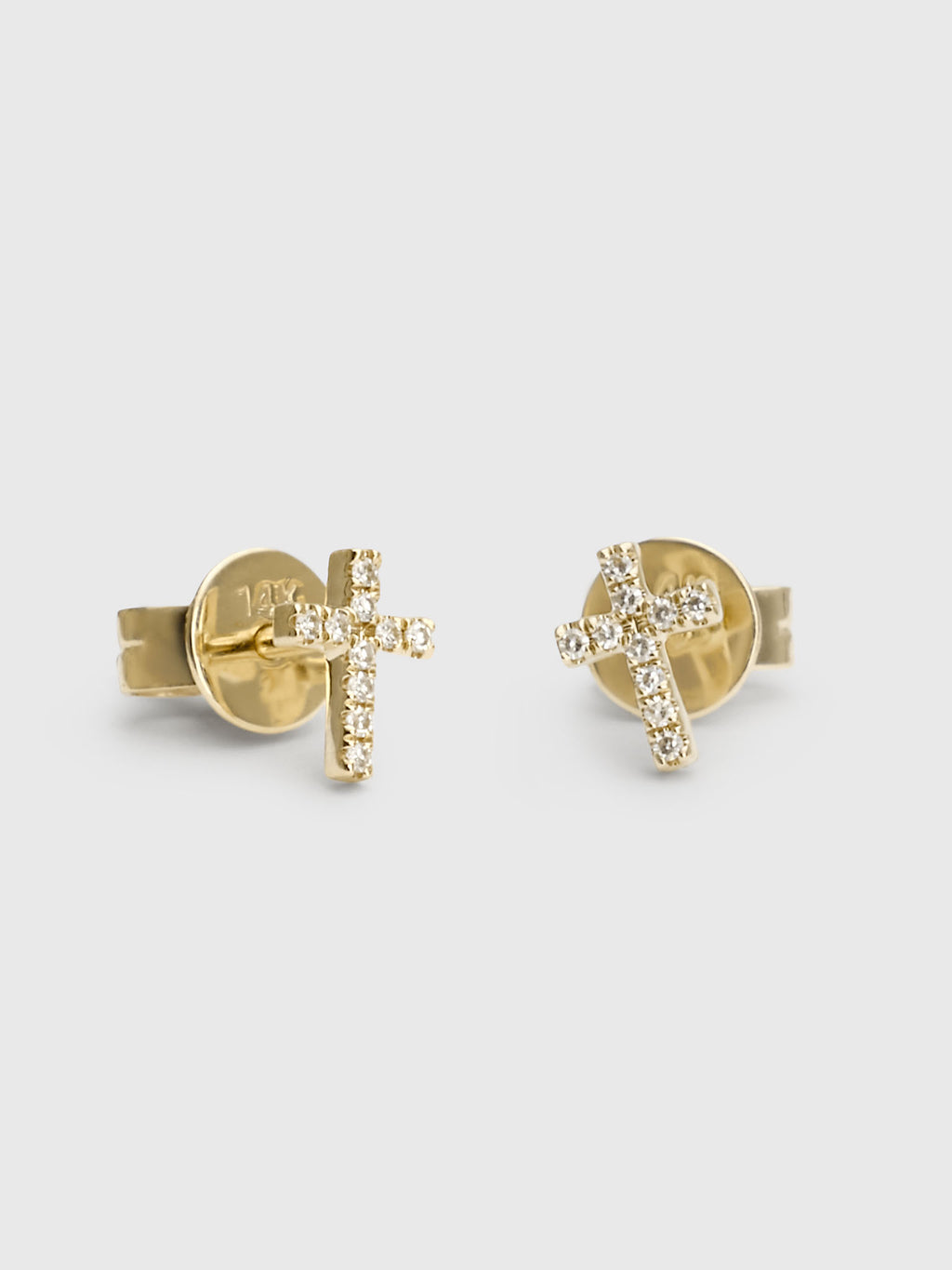 Petite Diamond CrossxGOLD-alt2